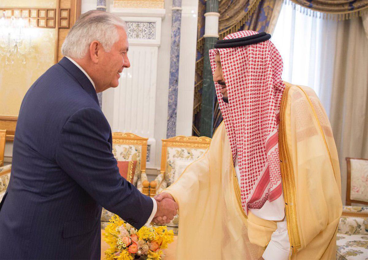تیلرسون با ملک سلمان دیدار و گفتگو کرد