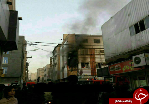 هتل آزادی آبادان آتش گرفت