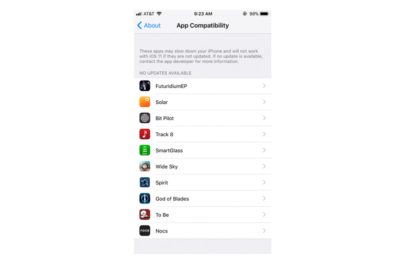 چگونه بفهمیم کدام نرم&zwnj;افزارها در iOS 11 اجرا نمی&zwnj;شوند؟