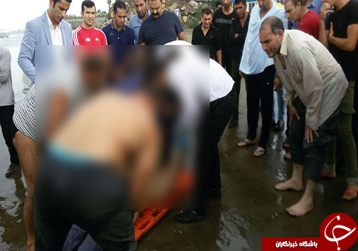 جان باختن جوان نیشابوری دردریای خزر