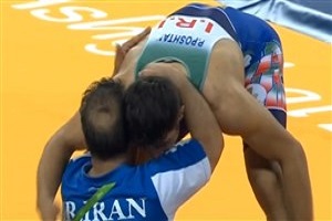 کسب مدال طلا پژمان پشتام در کشتی فرنگی وزن 75 کیلوگرم + فیلم