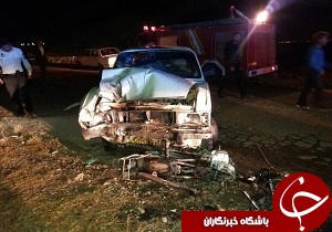دو مصدوم در سانحه رانندگی در ضیاآباد