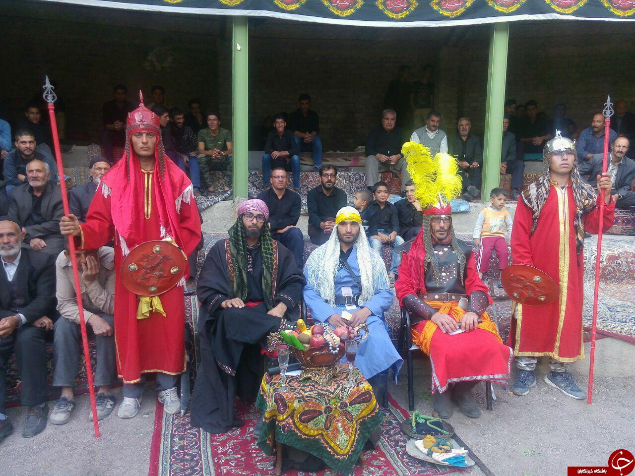مراسم تعزیه&zwnj;خوانی در روستای مشکین + تصاویر