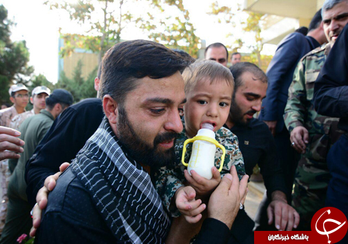 ورود پیکر شهید حججی به اصفهان+تصاویر