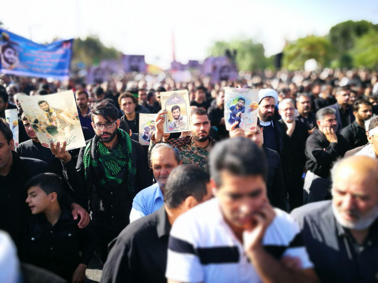 آخرین وداع شهید حججی با زادگاهش