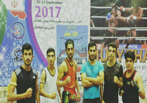 مدال آوری مبارزان بهنمیری در مسابقات موی تای کارگران کشور