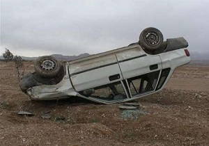 5 مجروح در اثر واژگونی پراید