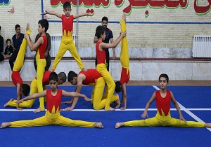 برگزاری مسابقات ژیمناستیک در بافق