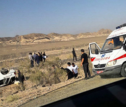 جان باختن راننده پراید را در بادرود در سانحه رانندگی