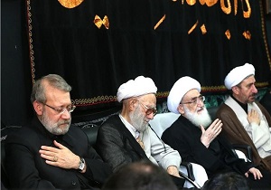 حضور لاریجانی در مراسم عزاداری سیدالشهدا(ع)در قم
