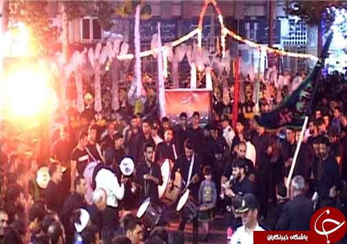 تصاویر عزاداری مردم خرم آباد در شب هفتم ماه محرم