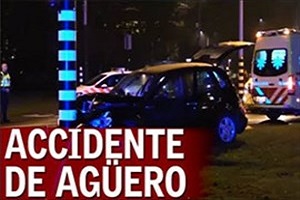 تصادف شدید سرخیو آگوئرو در هلند + فیلم