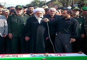 تشییع پیکر شهیدابوالفضل بیگی نیا در کرمانشاه