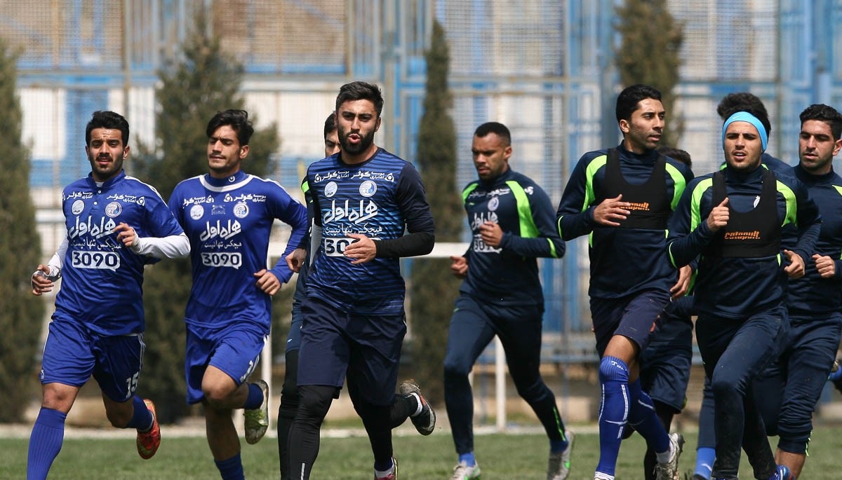 برگزارى تمرين استقلالى ها در كمپ حجازى