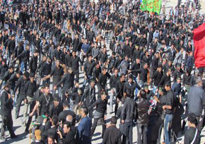 عزاداری تاسوعای حسینی در شهر سوق