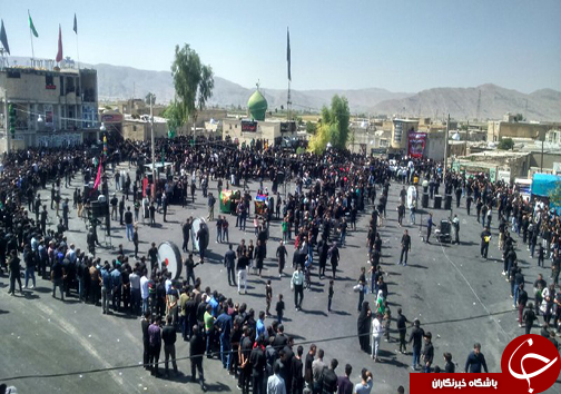 اوج حضور و شور حسینی عزاداران فارس در روز تاسوعا + تصاویر