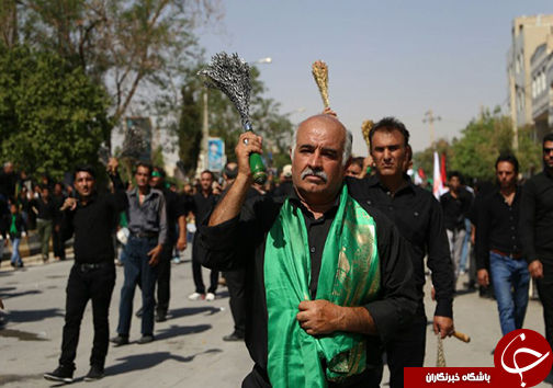 اوج حضور و شور حسینی عزاداران فارس در روز تاسوعا + تصاویر