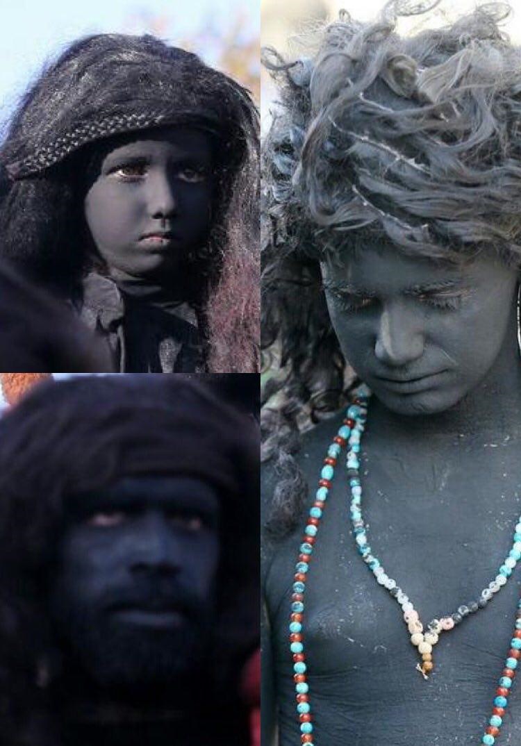 حضور دسته جنی&zwnj;ها در شهرستان نوش&zwnj;آباد کاشان+عکس