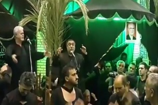 نوحه‌خوانی غلام پیروانی در روز تاسوعای حسینی + فیلم