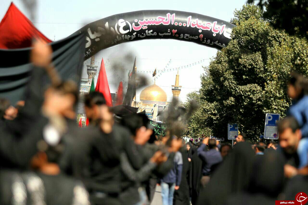 بزرگ&zwnj;ترین اجتماع هیئت&zwnj;های مذهبی روز تاسوعا در حرم رضوی برگزار شد+تصاویر