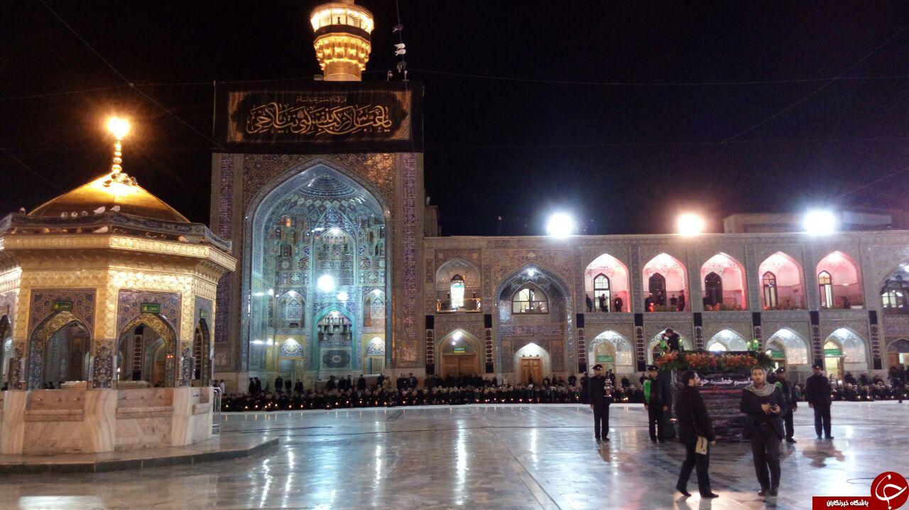 برگزاری آیین خطبه خوانی شب عاشورای حسینی در حرم رضوی+تصاویر