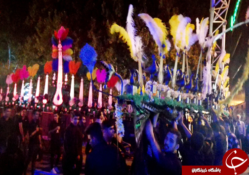 تصاویر عزاداری شب عاشورا در خرم آباد