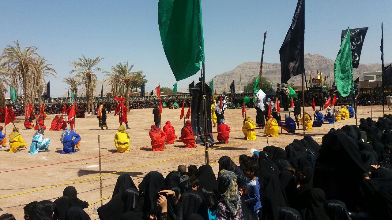 اجرای تعزیه ظهر عاشورا در زنگی آباد کرمان