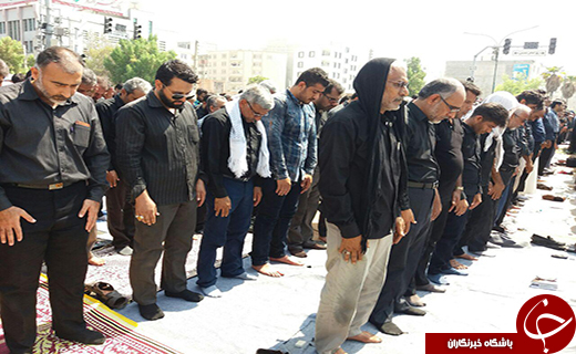 جلوه هایی از اقامه نماز عاشورا در سراسر کشور