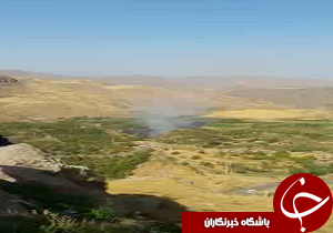 آتش در باغات روستای قلعه طارم سفلا قزوین
