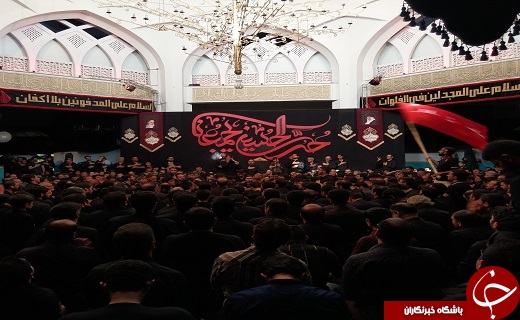 عزاداری ظهر عاشورا در دانشگاه شریف + تصاویر