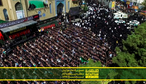 گزارش تصویری از تجمع عاشوراییان در سعادت&zwnj;آباد