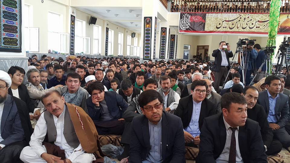 گزارش تصویری از حضور مقامات عالیرتبه افغانستان در مراسم عاشورا