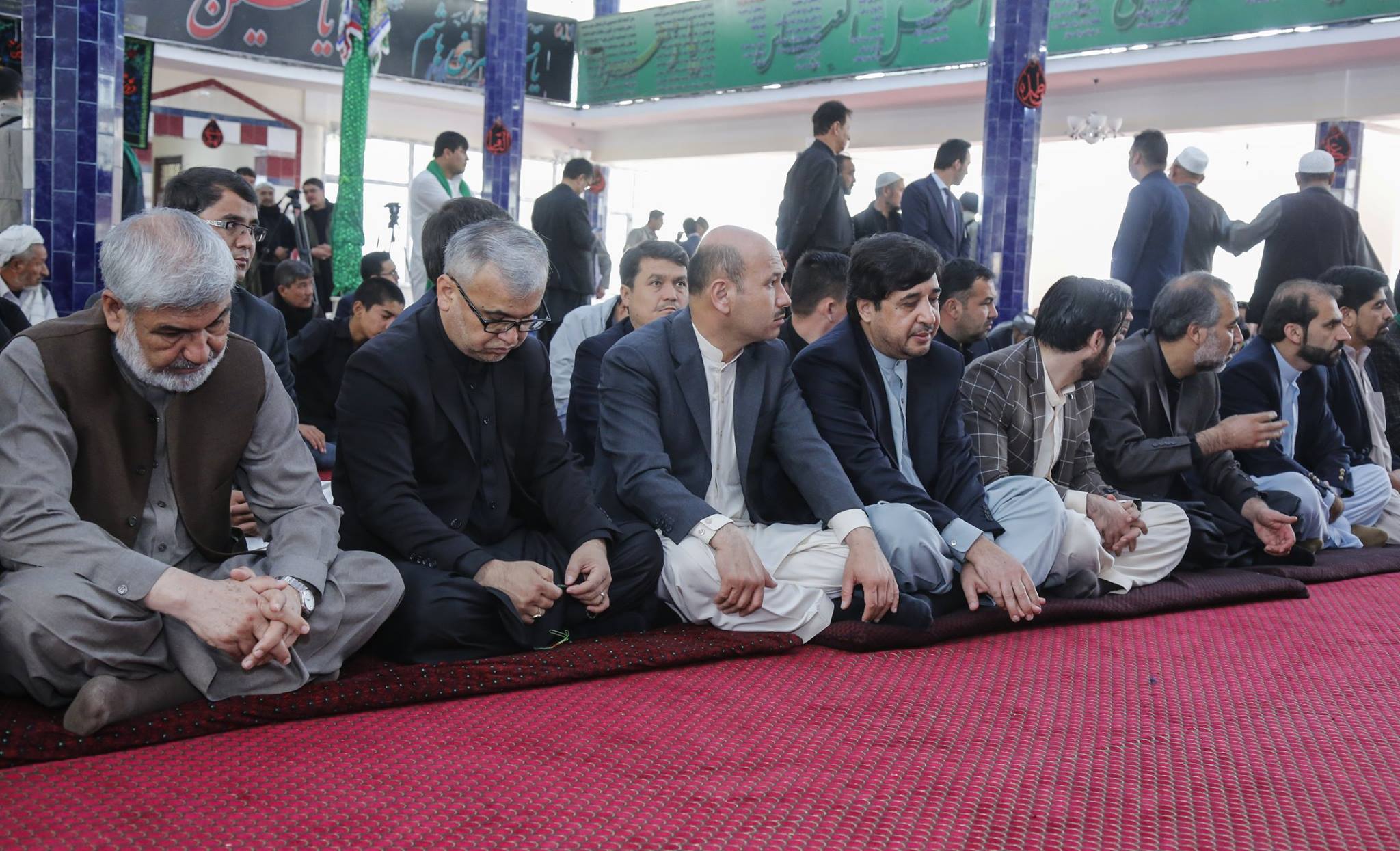 گزارش تصویری از حضور مقامات عالیرتبه افغانستان در مراسم عاشورا