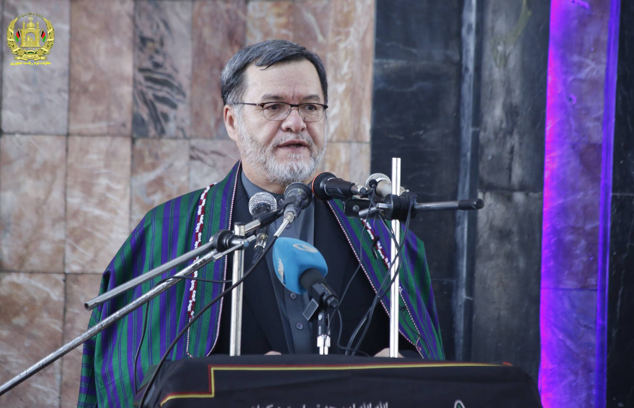 گزارش تصویری از حضور مقامات عالیرتبه افغانستان در مراسم عاشورا