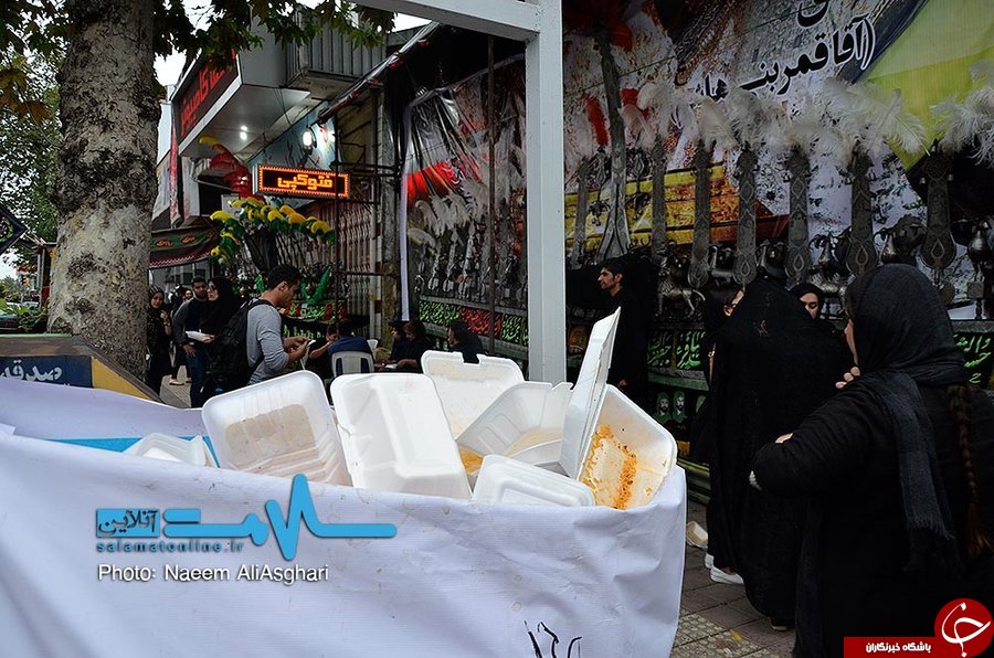 نذری&zwnj;خوران و معضل ظروف یکبار مصرف