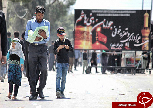 فریاد &laquo;لبیک یا حسین&raquo; در فارس طنین انداز شد + تصاویر