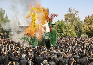 مراسم سنتی خیمه سوزان عصر عاشورا