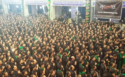 یزد سراسر غرق در سوگ سالار شهیدان