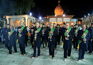 مراسم شام غریبان در حرم مطهر احمد بن موسی (ع)