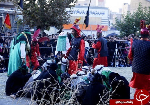 برگزاری مراسم شبیه خوانی عاشورای حسینی در ارومیه +تصاویر