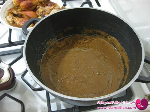 طرز تهیه خورشت فسنجان با مرغ+تصاویر