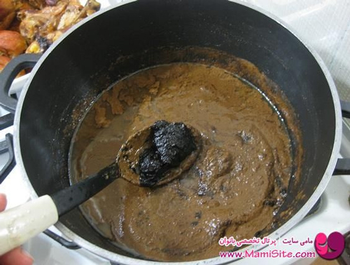 طرز تهیه خورشت فسنجان با مرغ+تصاویر