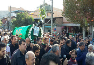 تشییع پیکر امامت موقت جمعه شهرستان نکا