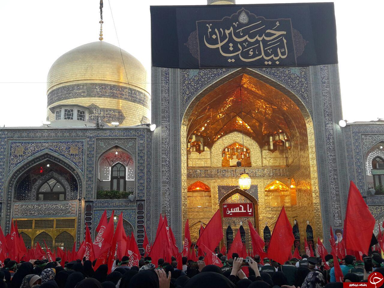 برگزازی آیین بدرقه خدام و زوار اربعین حسینی در حرم مطهر رضوی