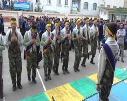 برگزاری صبحگاه مشترک بسیج دانش آموزی در رشت