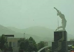 جولان ریزگردها در آسمان استان کردستان