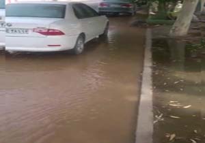 هدررفت آب شرب در اهواز + فیلم
