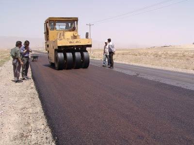 آسفالت معابر روستای فشیان چرام
