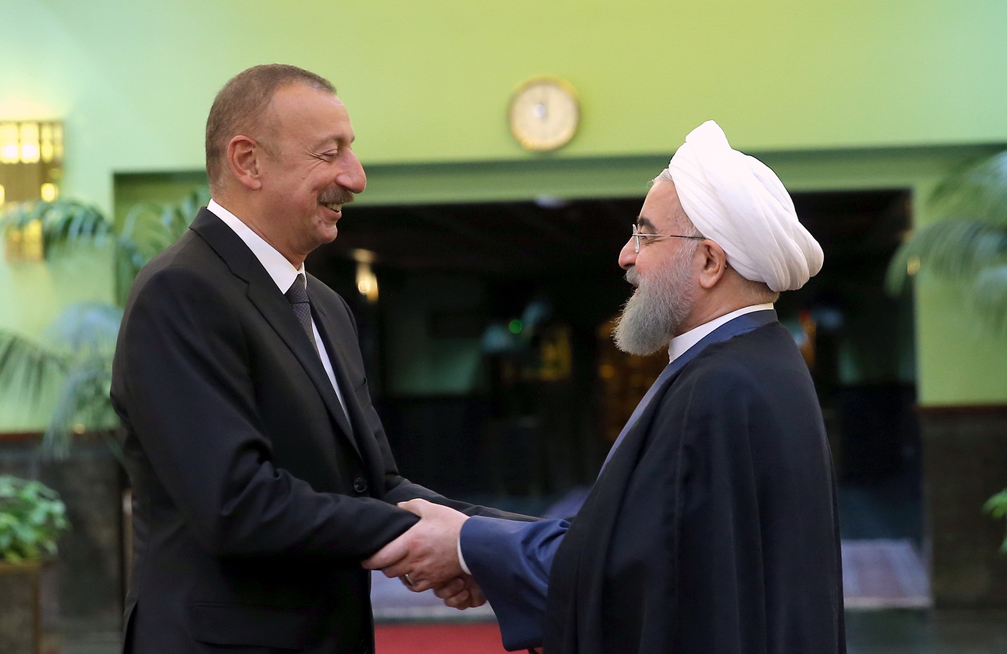 الهام علی اف با روحانی دیدار کرد
