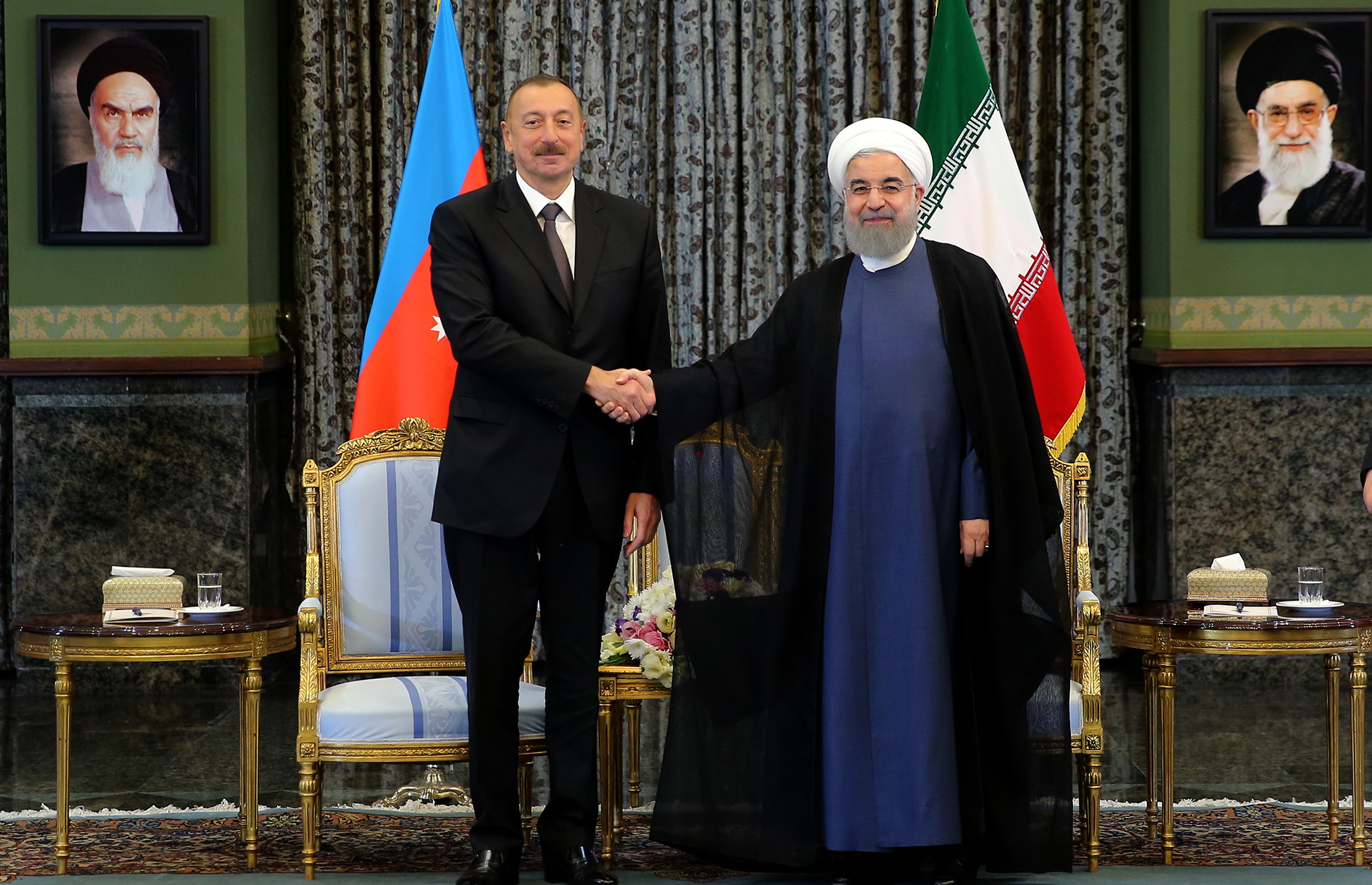 الهام علی اف با روحانی دیدار کرد